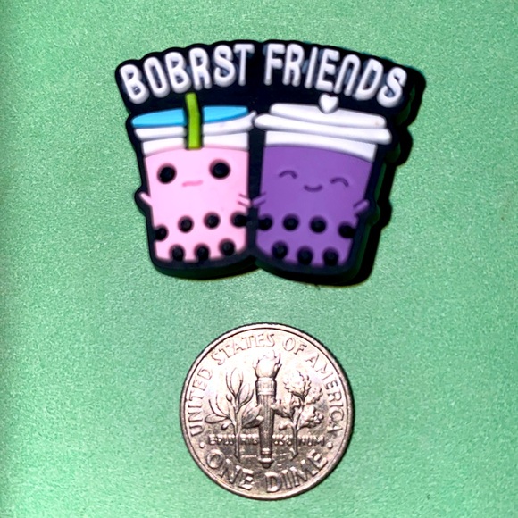 Accessories - (10 for $15) 2 Tapioca Drinks Strawberry & Blueberry BOBRST FRIENDS Shoes Charms